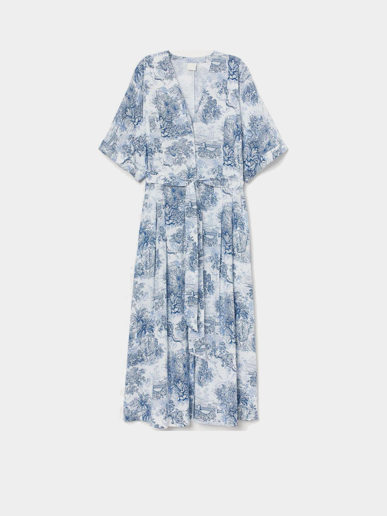 Сукня міді H&M модель 7741090wer_Бело-синий Фото