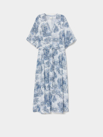 Сукня міді H&M модель 7741090wer_Бело-синий Фото