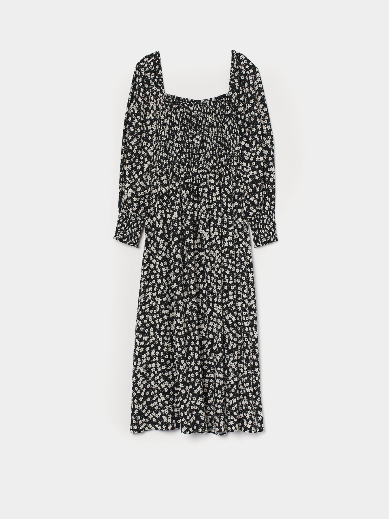 Платье миди H&M модель 8618471wer_Черно-белый Фото
