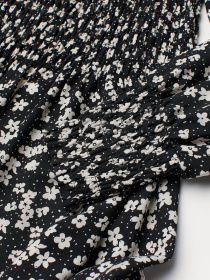 Платье миди H&M модель 8618471wer_Черно-белый Фото