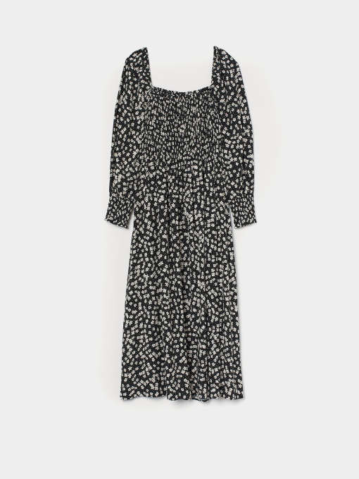 Платье миди H&M модель 8618471wer_Черно-белый Фото