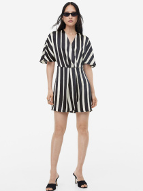 Сукня міні H&M модель 1165281wer_Черно-белый Фото