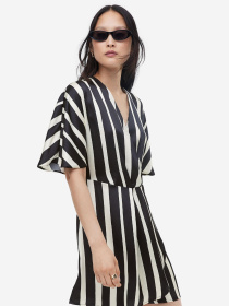 Сукня міні H&M модель 1165281wer_Черно-белый Фото