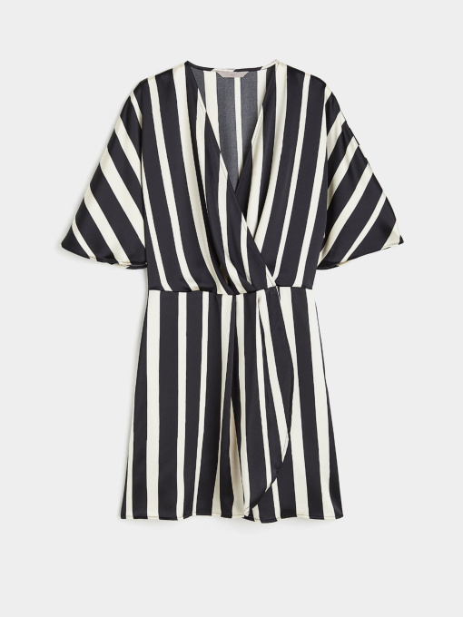 Платье мини H&M модель 1165281wer_Черно-белый Фото