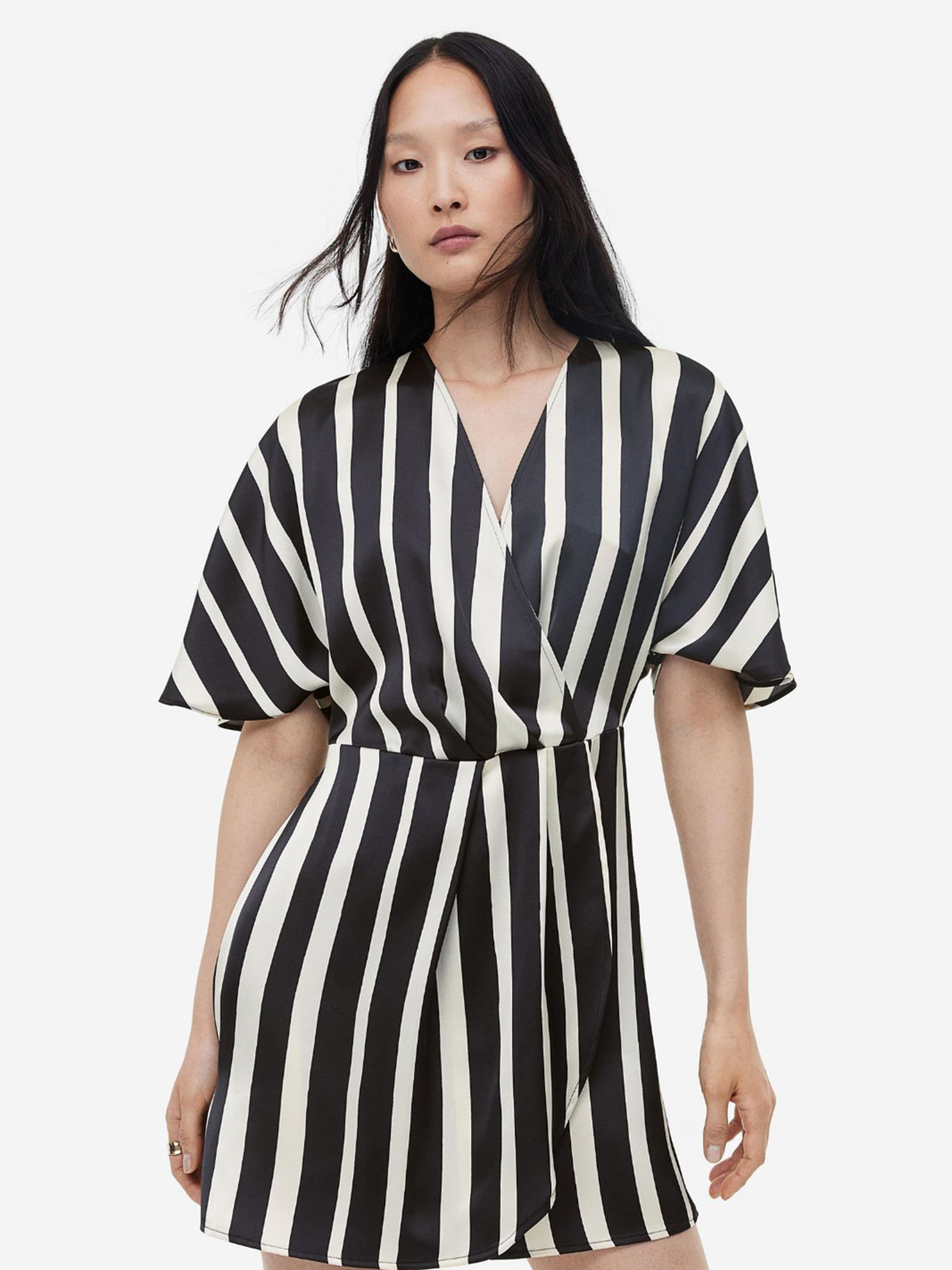 Сукня міні H&M модель 1165281wer_Черно-белый Фото