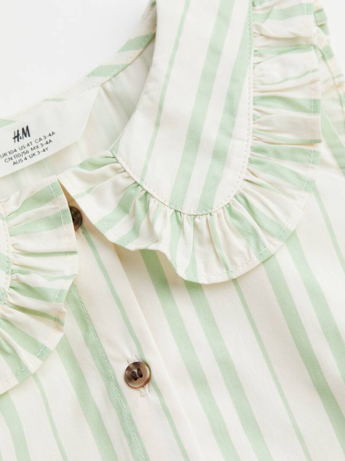 Сукня міді H&M модель 10744865kwer_Бело-зеленый Фото