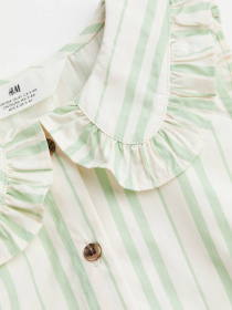 Платье миди H&M модель 10744865kwer_Бело-зеленый Фото