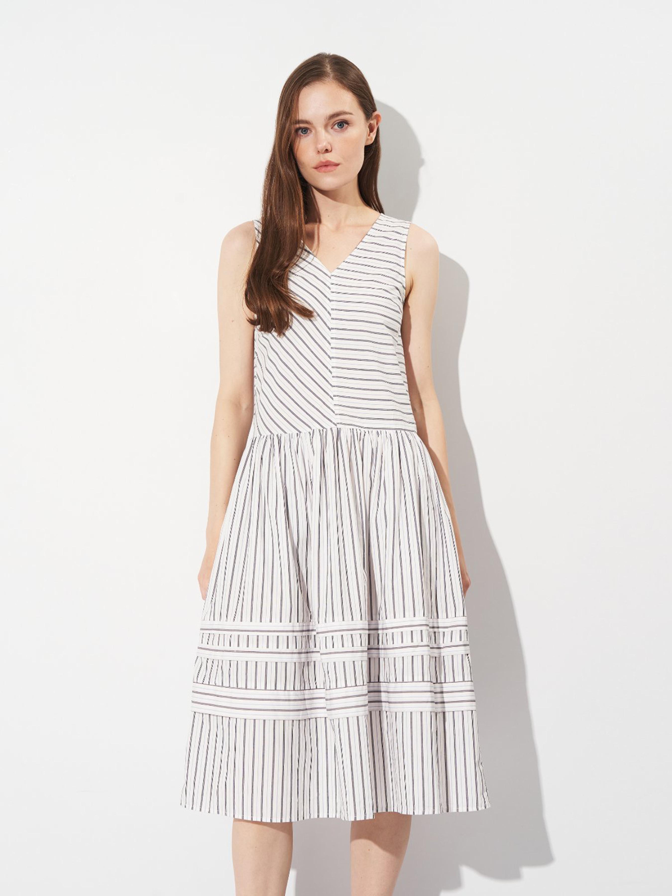 Сукня міді H&M модель 1179568wer_Белый Фото