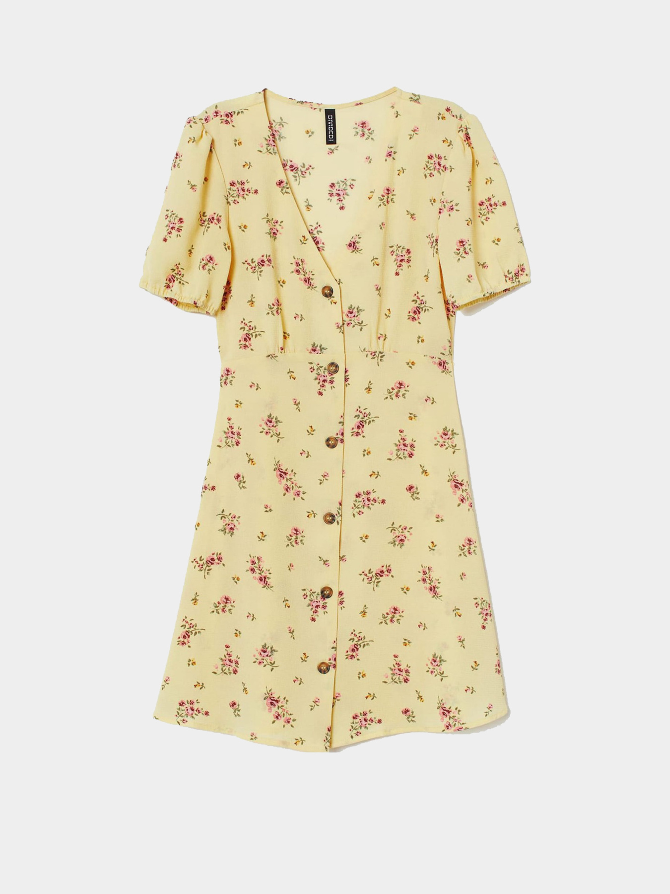 Платье мини H&M модель 7837680wer_Желтый Фото