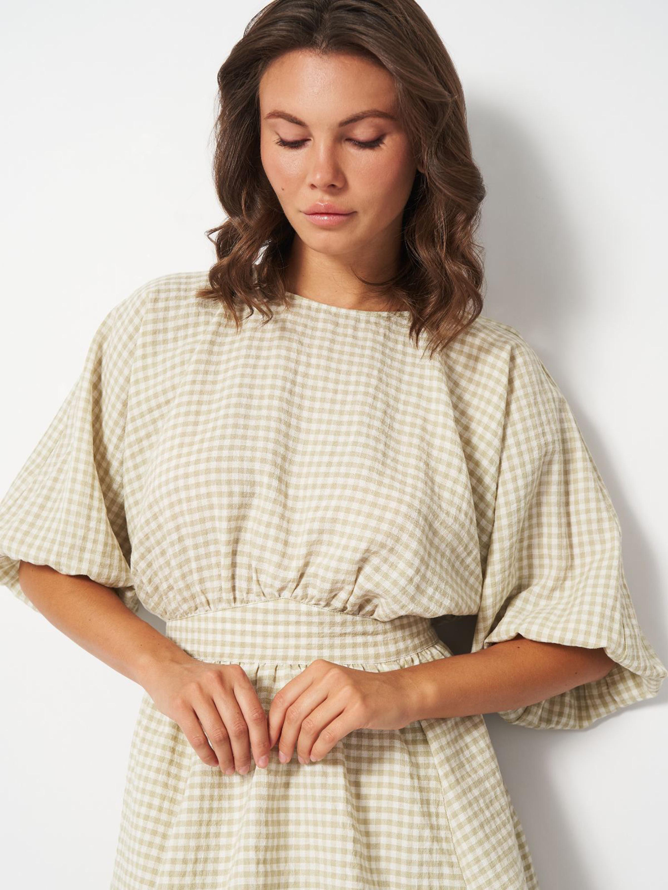 Сукня міні H&M модель 2585341wer_Светло-зеленый Фото