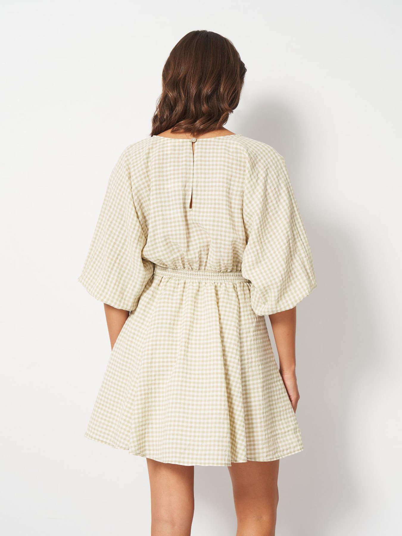 Платье мини H&M модель 2585341wer_Светло-зеленый Фото