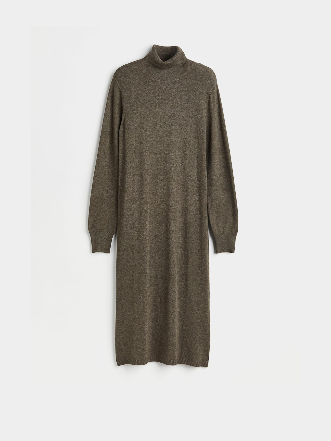 Платье миди H&M модель 10997716wer_Хаки Фото