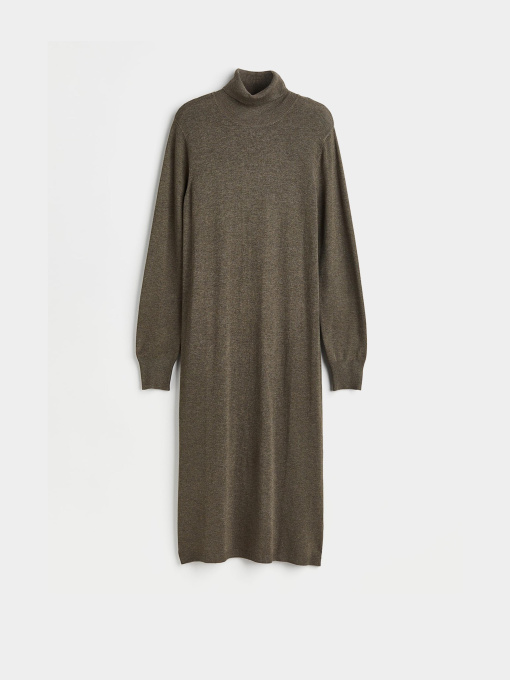 Платье миди H&M модель 10997716wer_Хаки Фото