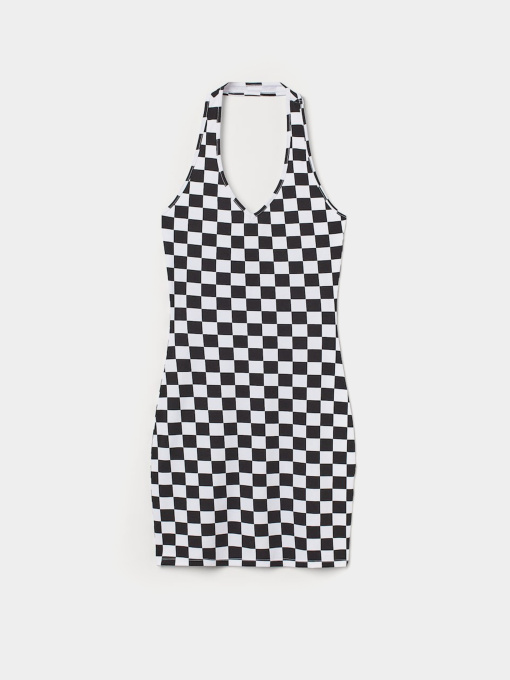 Сукня міні H&M модель 9665574wer_Черно-белый Фото