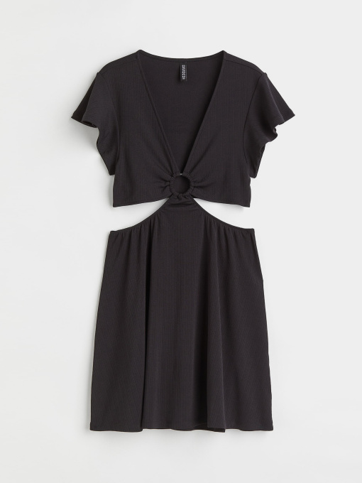 Платье мини H&M модель 10652025wer_Черный Фото