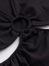 Платье мини H&M модель 10652025wer_Черный Платье мини H&M модель 10652025wer_Черный Фото