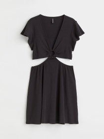 Платье мини H&M модель 10652025wer_Черный Платье мини H&M модель 10652025wer_Черный Фото