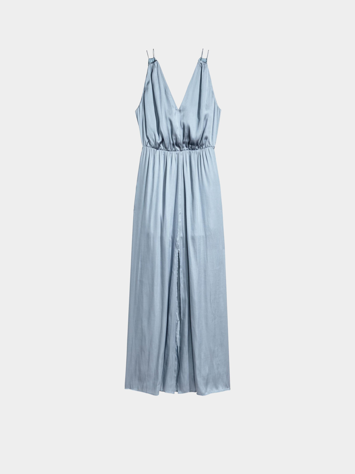 Платье макси H&M модель 4946785wer_Серо-голубой Фото