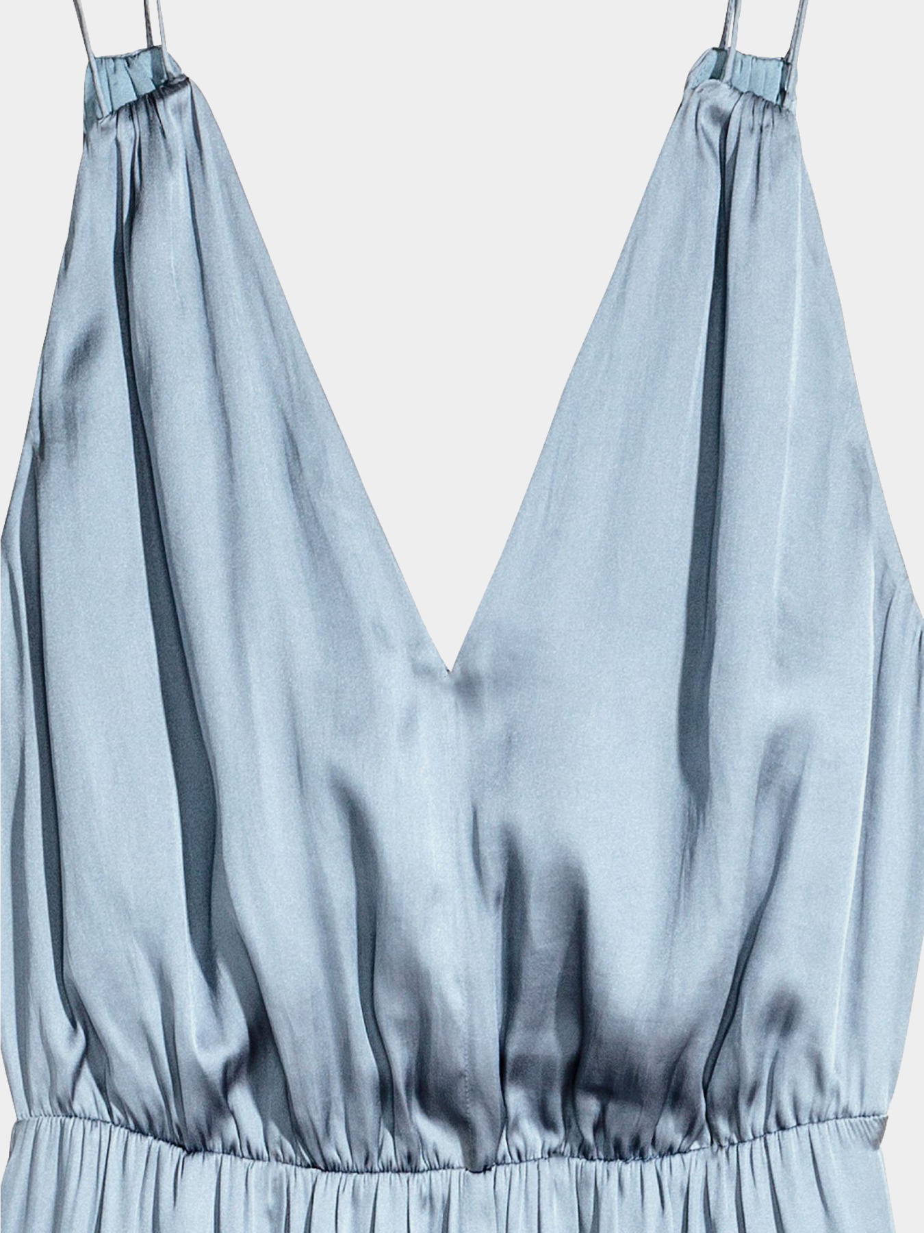 Платье макси H&M модель 4946785wer_Серо-голубой Фото