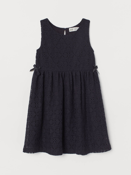 Платье миди H&M модель 9036972kwer_Темно-синий Фото