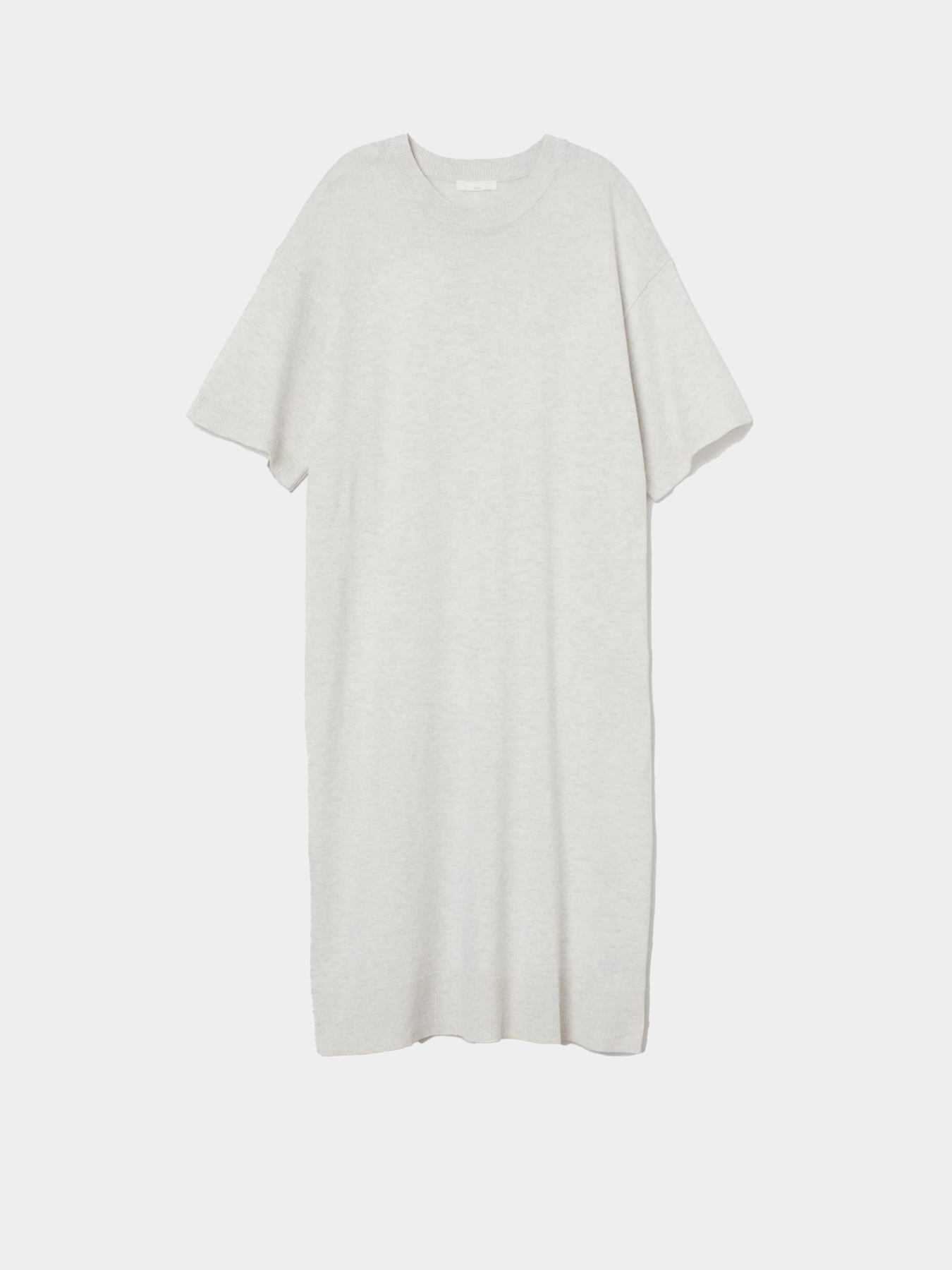 Платье-футболка H&M модель 9497003wer_Светло-серый Фото