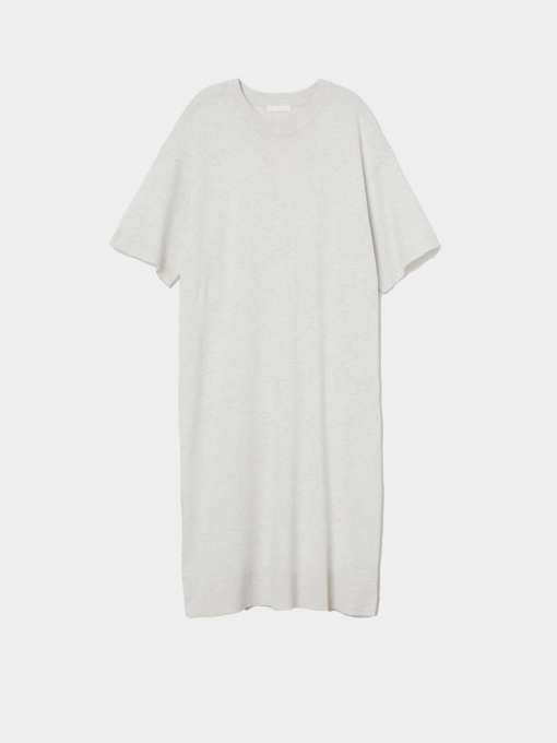 Платье-футболка H&M модель 9497003wer_Светло-серый Фото