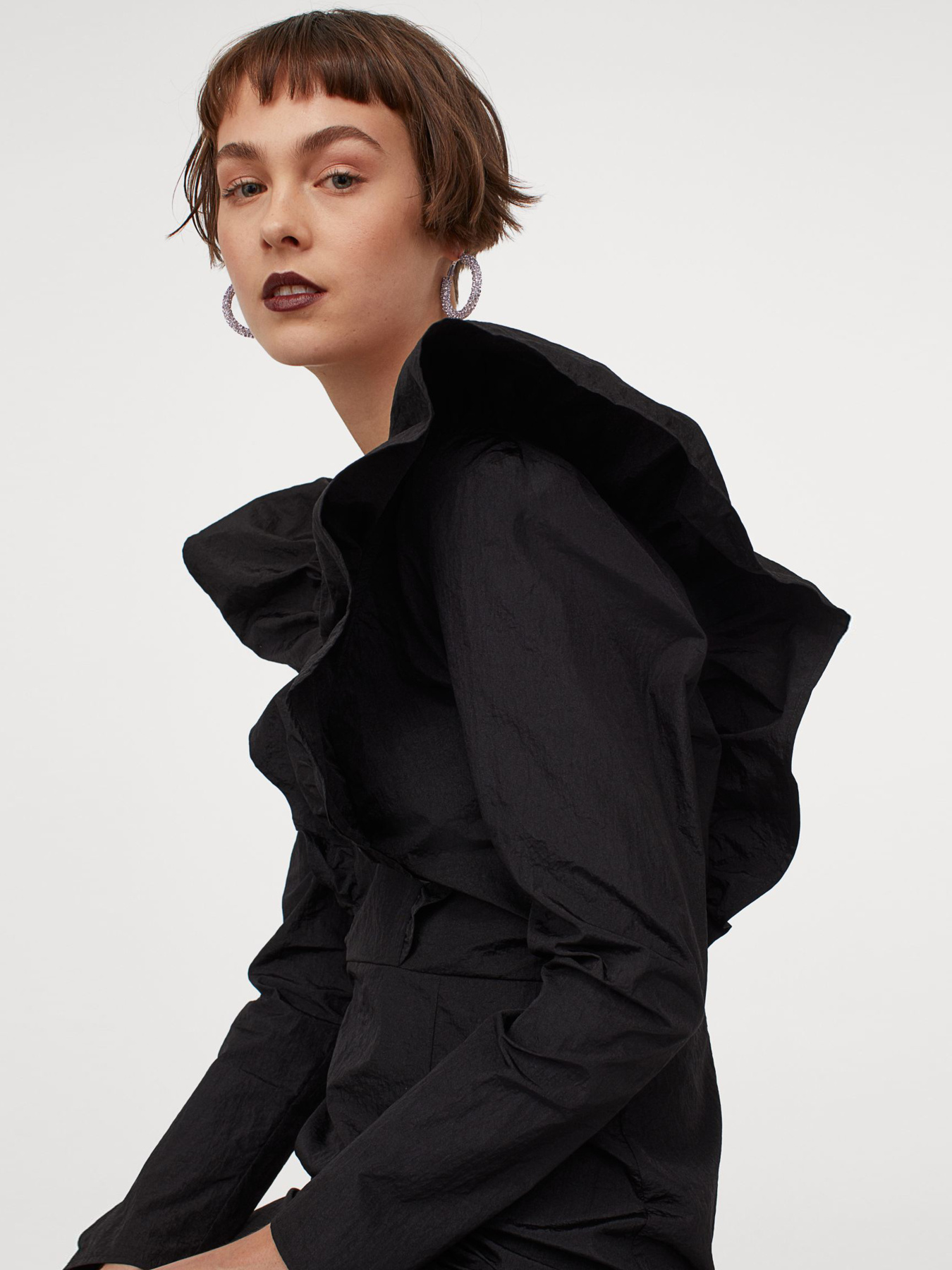 Платье мини H&M модель 9282762wer_Черный Фото