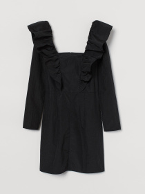 Платье мини H&M модель 9282762wer_Черный Фото