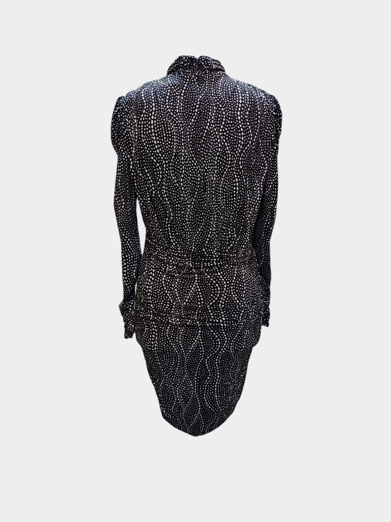 Платье миди H&M модель 2563983wer_Черно-белый Фото