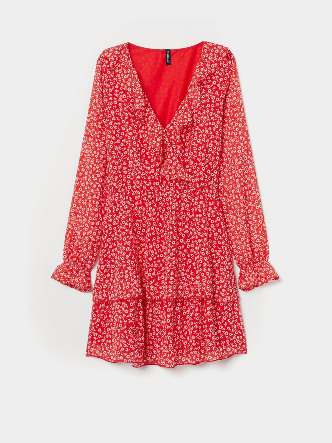 Платье мини H&M модель 7970881wer_Красный Фото