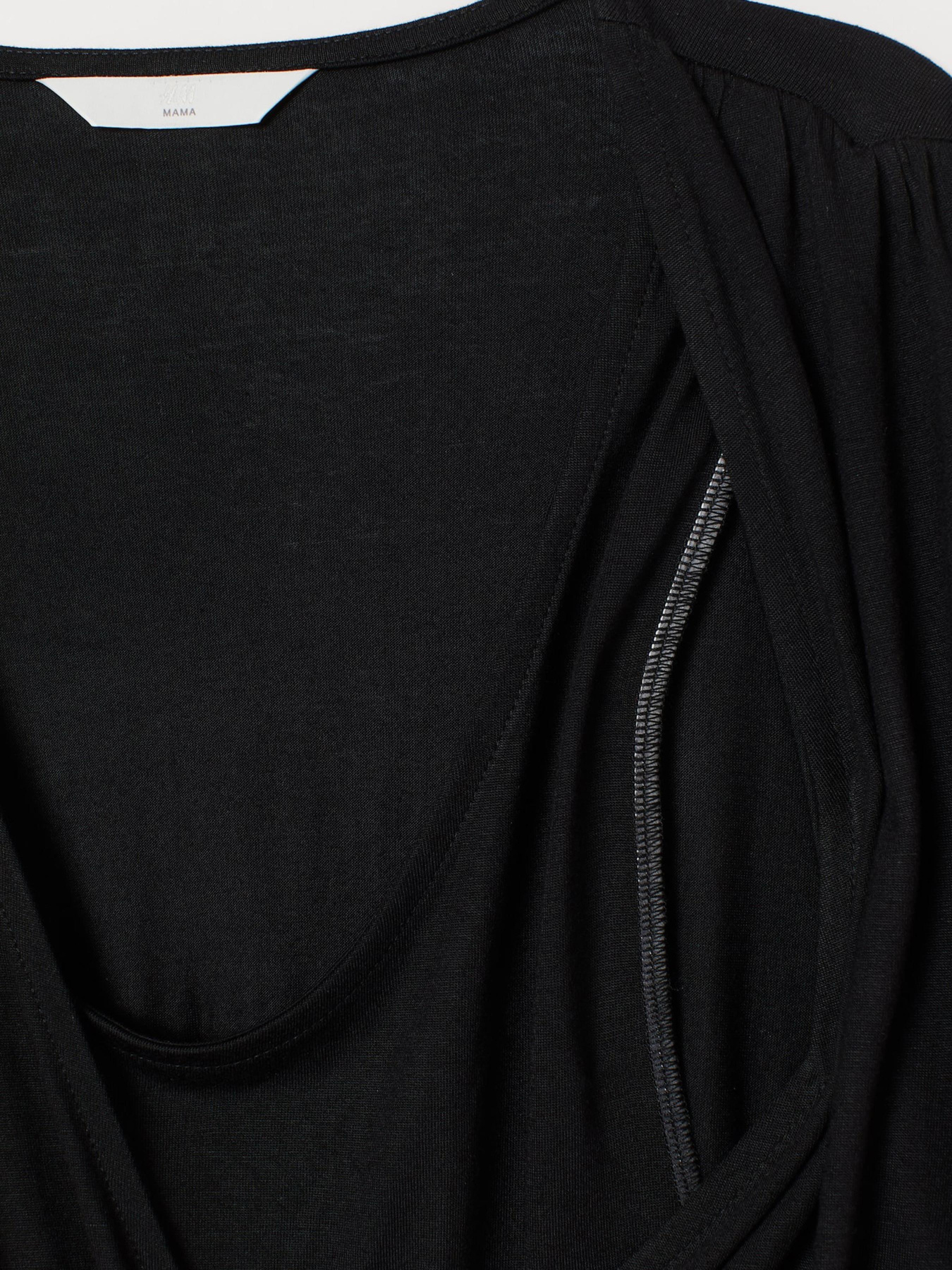 Платье миди H&M модель 8152380wer_Черный Платье миди H&M модель 8152380wer_Черный Фото