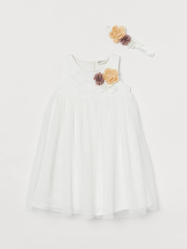 Сукня міді H&M модель 8116761kwer_Белый Фото