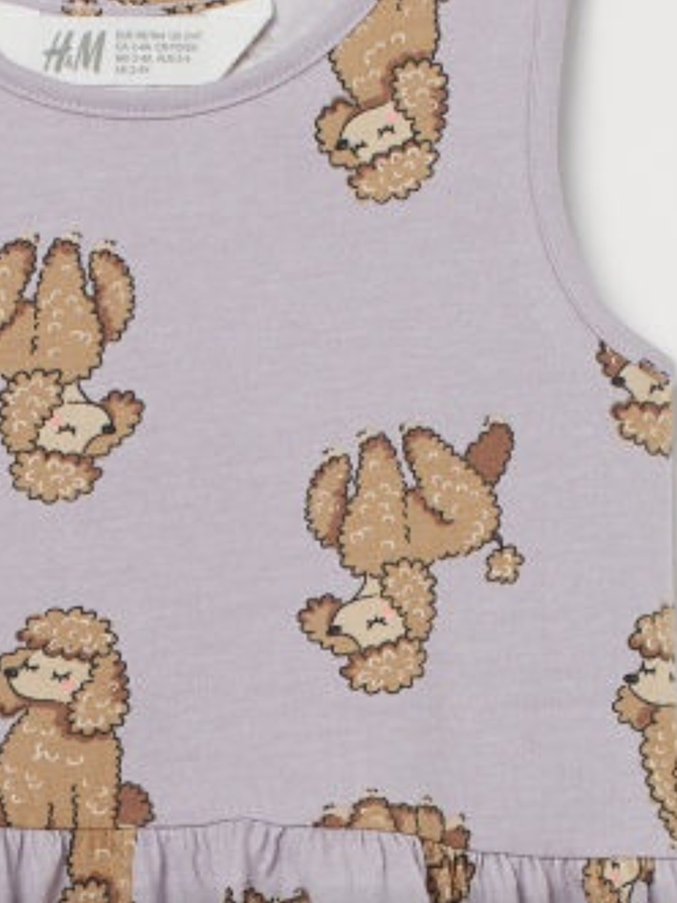 Платье миди H&M модель 8705303kwer_Сиреневый Фото