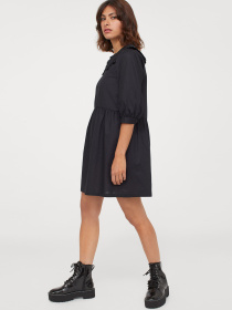 Платье мини H&M модель 9280702wer_Черный Фото