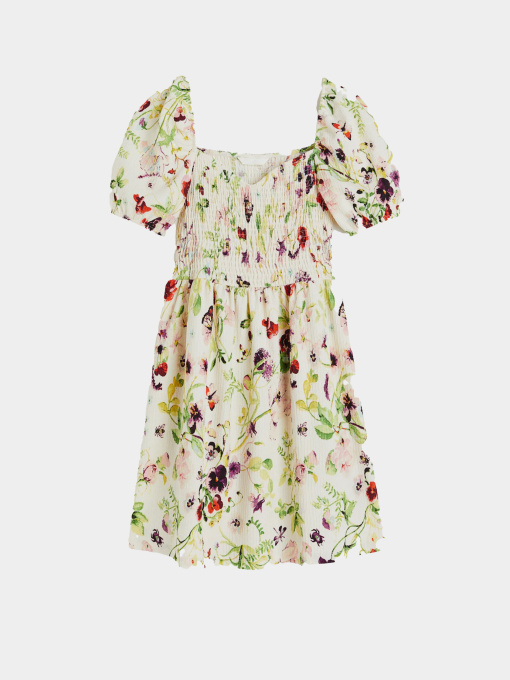 Платье мини H&M модель 1154646wer_Комбинированный Фото