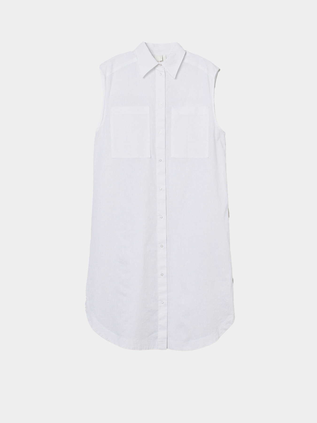 Платье миди H&M модель 9978503wer_Белый Платье миди H&M модель 9978503wer_Белый Фото