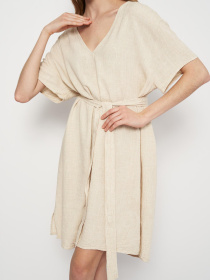 Сукня міні H&M модель 10602155wer_Светло-бежевый Фото