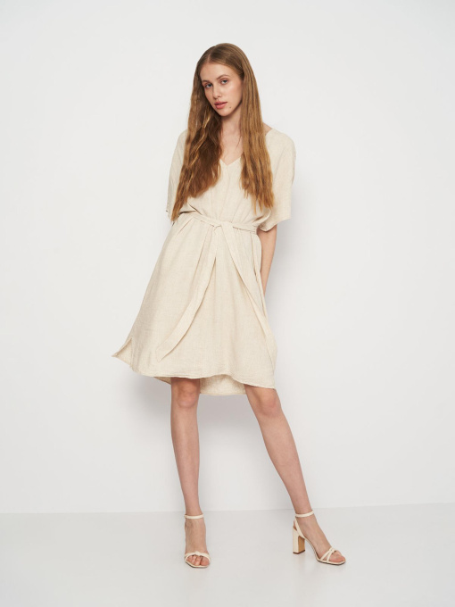 Сукня міні H&M модель 10602155wer_Светло-бежевый Фото