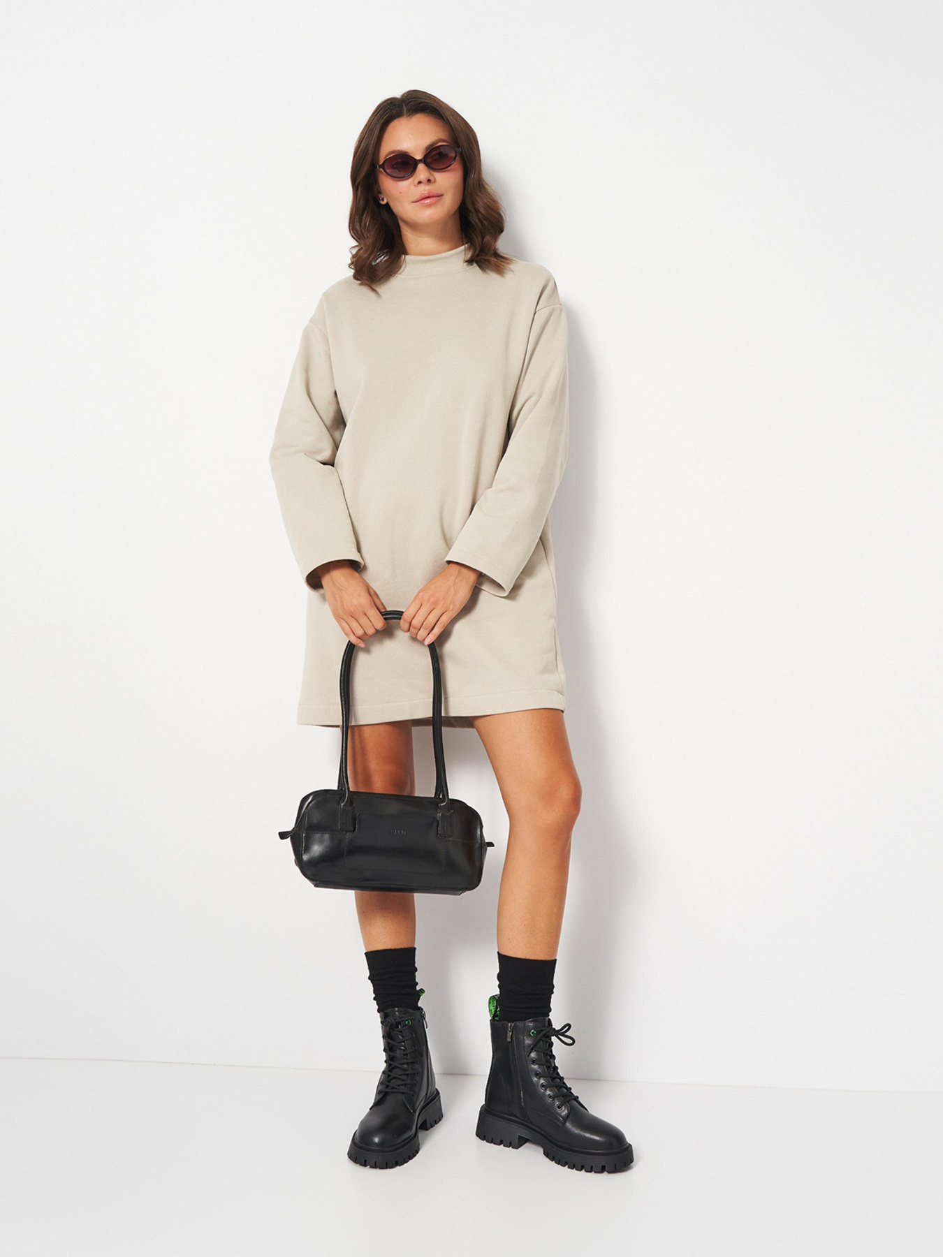 Платье мини H&M модель 9513623wer_Светло-серый Фото