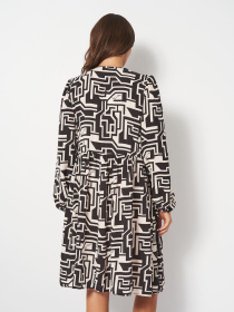 Сукня міді H&M модель 4141208wer_Черно-белый Фото