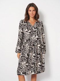 Сукня міді H&M модель 4141208wer_Черно-белый Фото