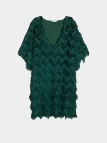 Платье мини H&M модель 3468702wer_Темно-зеленый Платье мини H&M модель 3468702wer_Темно-зеленый Фото