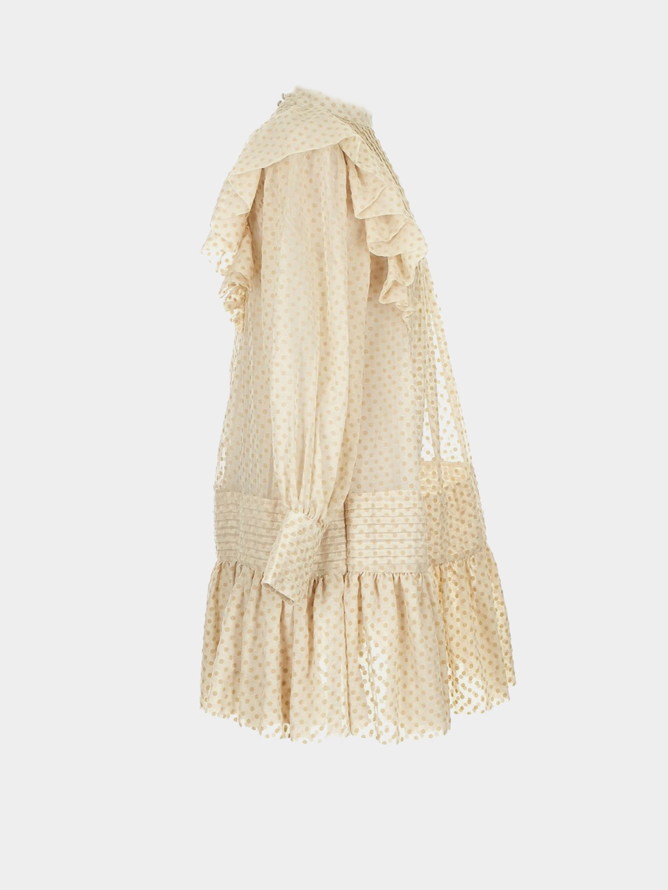 Платье мини H&M модель 8856171wer_Светло-бежевый Фото