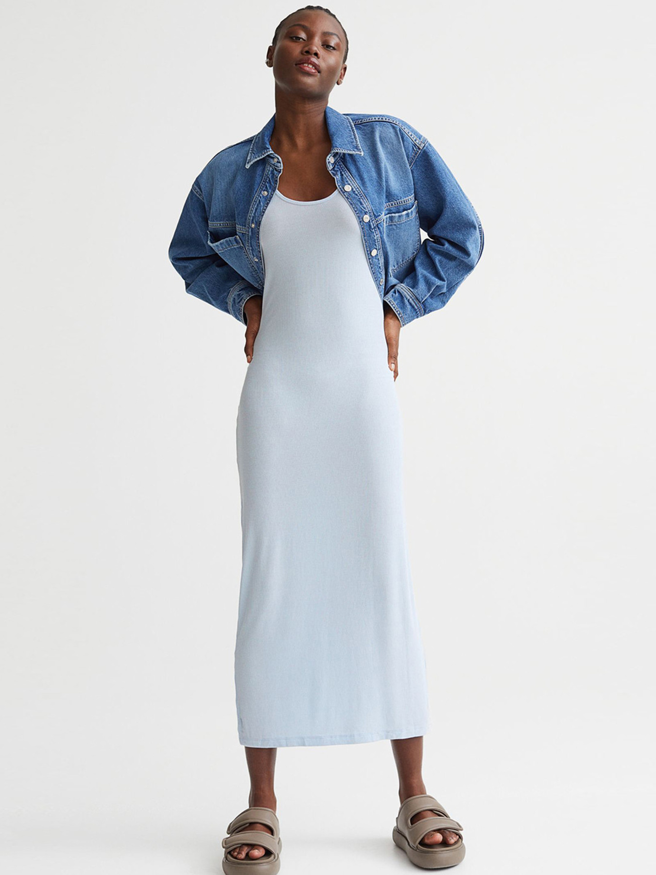 Сарафан H&M модель 9912113wer_Голубой Фото