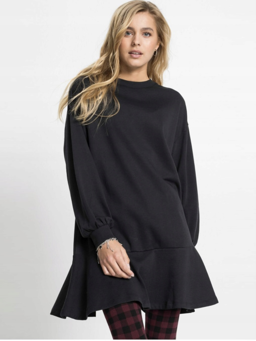 Платье мини H&M модель 8400611wer_Темно-серый Фото