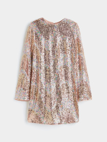 Сукня міні H&M модель 1120613wer_Золотистый Фото