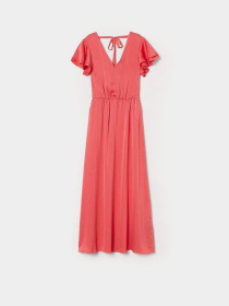 Платье макси H&M модель 8915322wer_Коралловый Фото