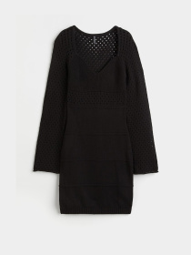 Платье мини H&M модель 10621435wer_Черный Фото