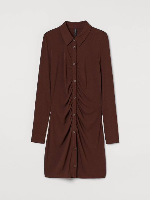 Платье мини H&M модель 9945464wer_Коричневый Фото