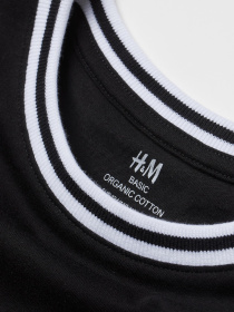 Платье-футболка H&M модель 7110481kwer_Черный Фото